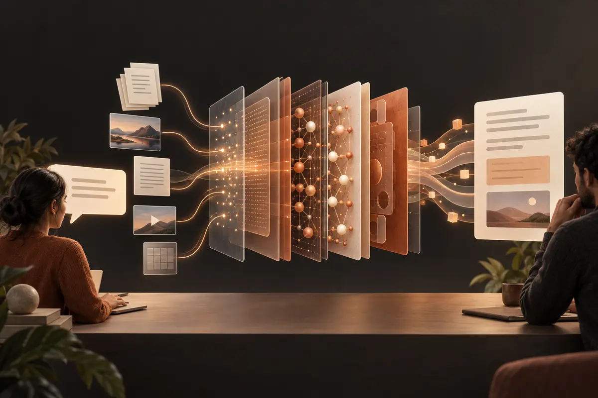 Professional view of information flowing through a large language model